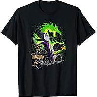 Amazon.com: Womens Disney Maleficent Line Art Portrait V-Neck T