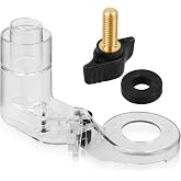 DNP616 Dust Collection Adapter for DE-Walt Plunge Base Routers | for Router DWP611 Compact Router, Clear