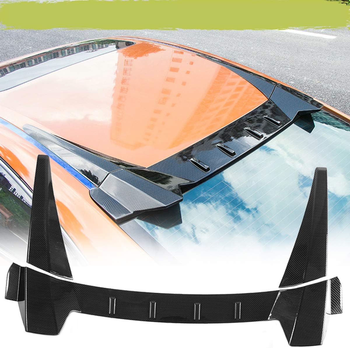 AVANI EXCHANGE Carbon Fiber Type R Rear Roof Car Wing Diffuser Window Trunk Spoiler For Honda Civic 4 Door Sedan 2016-2018