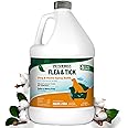 Vet’s Best Flea & Tick Home Spray Refill for Dogs – Cotton Spice Scent Dog Flea & Tick Aid – Made in The USA – Flea & Tick Home Spray – Flea Protection for Dogs – 96 oz