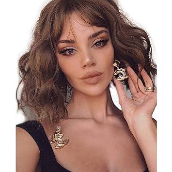 Amazon Com Qinniao Wig Female Short Curly Round Face Tide