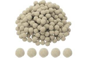 PATIKIL 0.4inch(10mm) Pom Poms for Crafts, 500pcs Small Pompoms for Crafts Mini Puff Balls Bulk High Elasticity Fuzzy Balls f