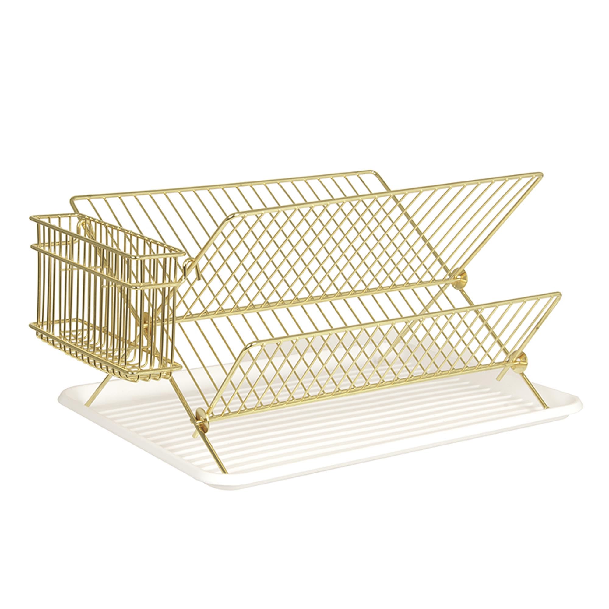 Present Time Dish rack gold plated