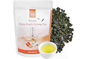 XINQING Xin Qing White Peach Oolong Tea Taiwan High Mountain Oolong Tea Taiwan Gaoshan Ulong Tea Taiwanese Tea 200g/7.05oz