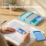 ARTDOT 10-Piece Interlocking Diamond Art Trays Blue Kit view 2
