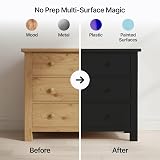 Hemway Jet Black Chalk Paint 1L Matt Finish for Furniture & Walls view 2