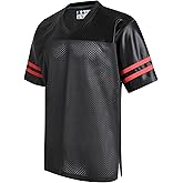 DEHANER Retro Classic Football Jerseys for Men Unisex Workout Dry-Fit Shirts Sports Uniforms Casual Tops