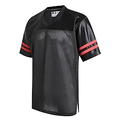 DEHANER Black Men's Football Jersey for Women