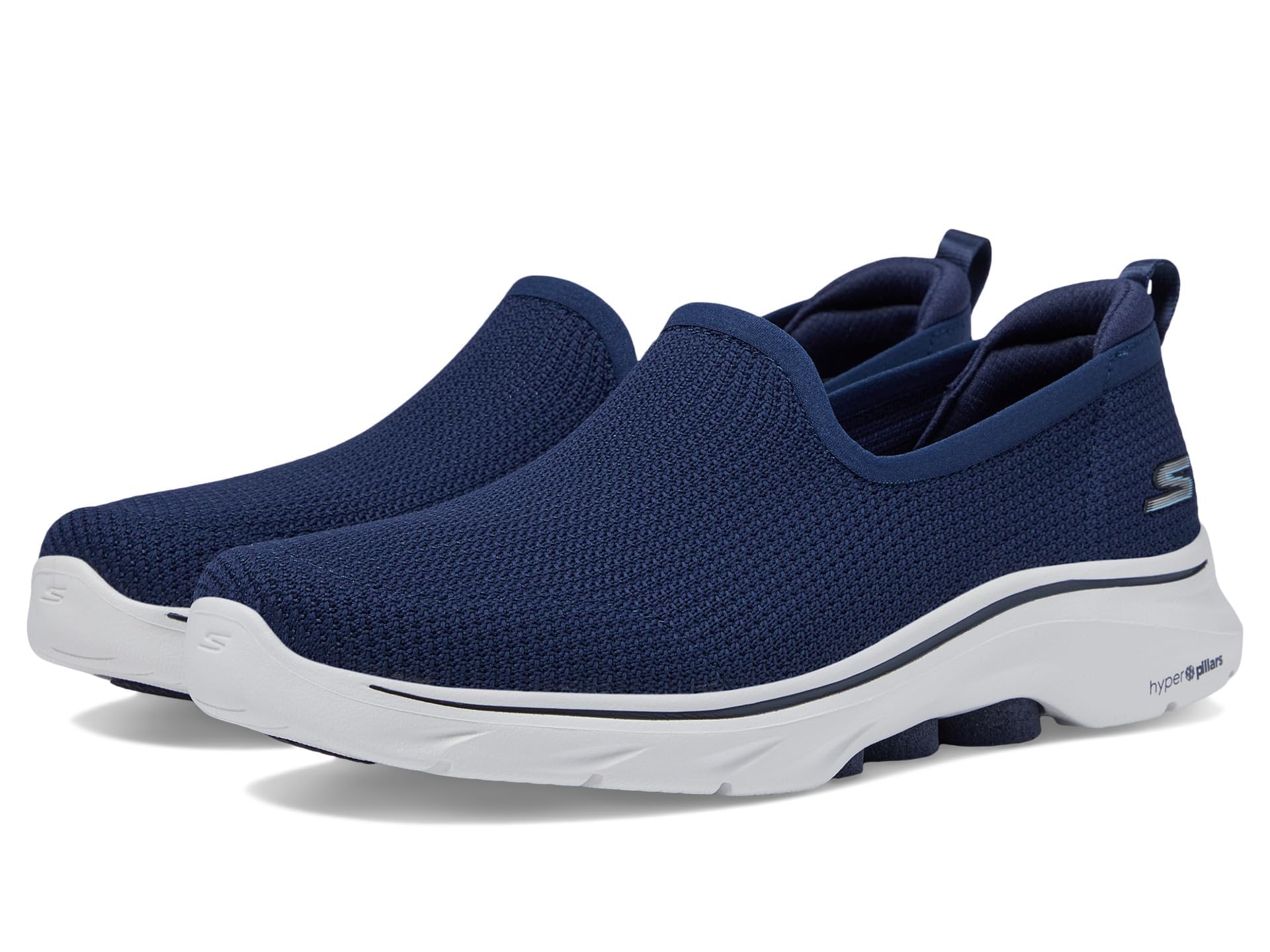 Skechers Women's Go 7-Ivy Casual Slip On Walking Sneaker, Navy/White, 12 Image