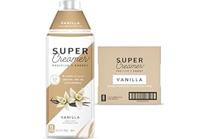 SUPER COFFEE Creamer | SugarFree | 25.4 Fl Oz, Pack of 6 | Keto Coffee Creamer | 0g Sugar, 1g Protein, 15 Calories | Vanilla