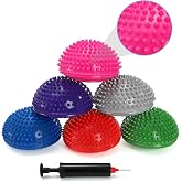 Fasmov Balance Pods Balancing Hedgehog Stability Balance Trainer Dots with Pump, Set of 6