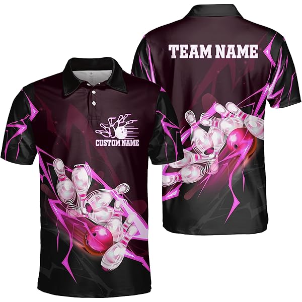 Amazon.com: PIONAMZIOZ Colorful bowling jerseys Bowling Polo