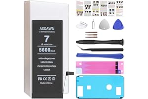 ASDAWN 5600mAh Battery for iPhone 7 (Not for 7 Plus), Upgraded Higher Capacity iPhone 7 Battery Replacement for A1660 A1778 A1779 A1780 A1853 A1866 with Professional Tools