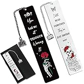 Shejdgart Dark Romance Bookmarks Gifts - 2PCS Funny Bookmarks for Women Friends Girls Spicy Romance Gothic Book Marks for Book Lovers Reader Bookworm Halloween Thanksgiving Christmas Birthday Gag Gift