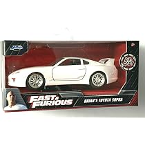 DieCast Jada Fast & Furious Brian's Toyota Supra, branco escala 1
