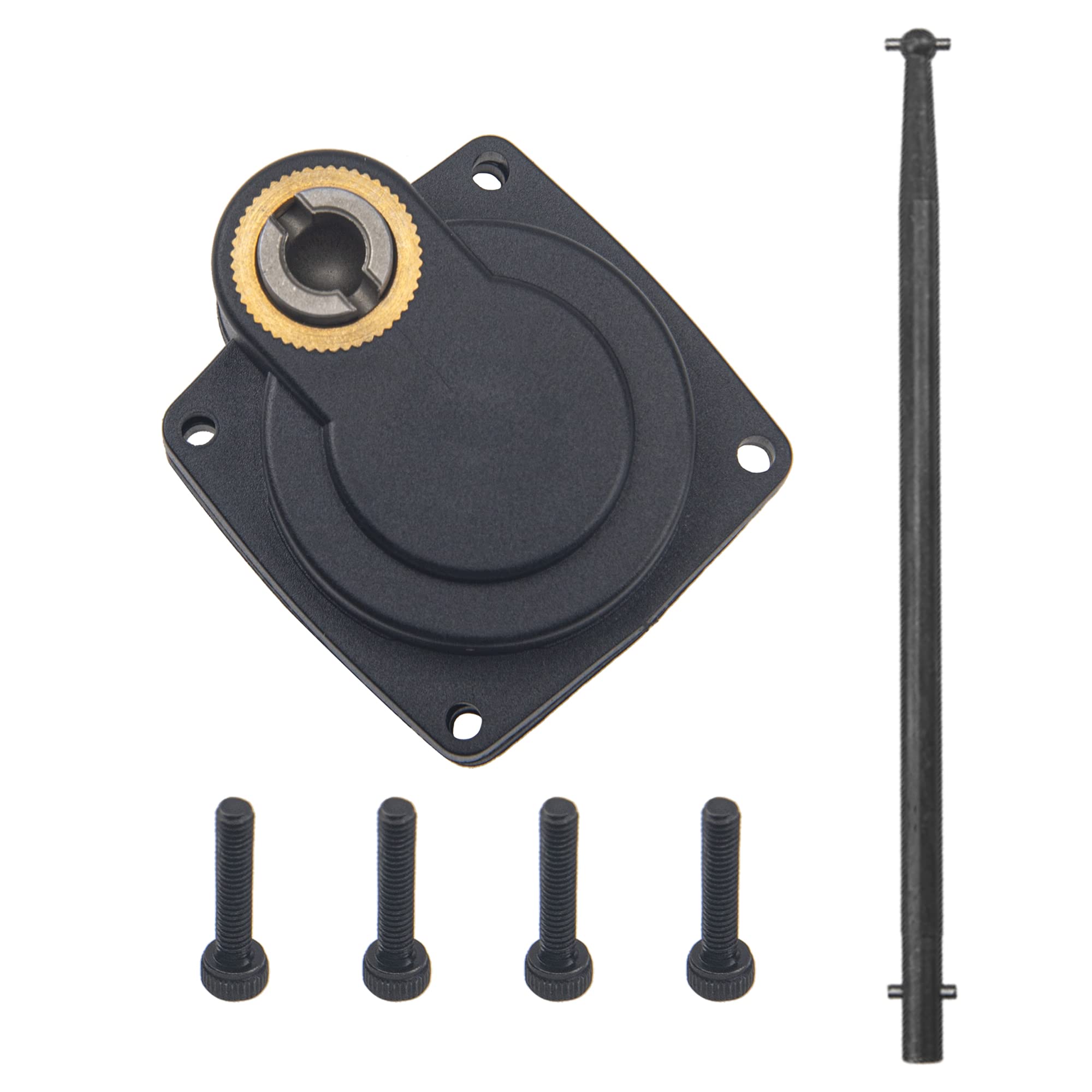 Photo 1 of ShareGoo Electric Roto Starter E-Start Backplate Power Back Cover 11012 & Drill Start Wand Power Starter Shaft Rod Pin End 11003 for RC 1/8 HSP HPI Redcat SH 28 Nitro Engine Rotor(Hole Centers 32mm)