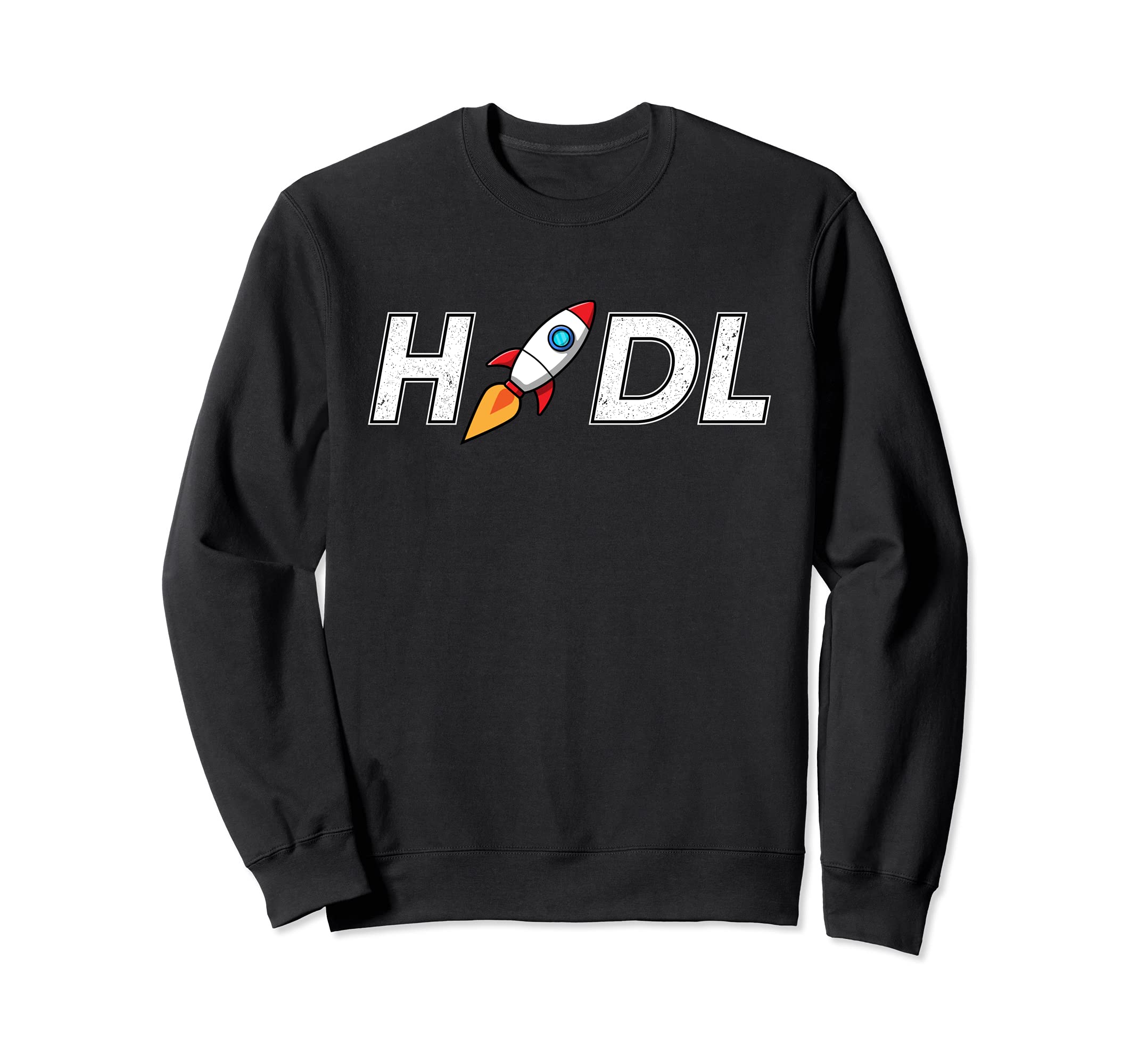 HODL Funny Rocket to the Moon Bitcoin Cryptocurrency Sweatshirt