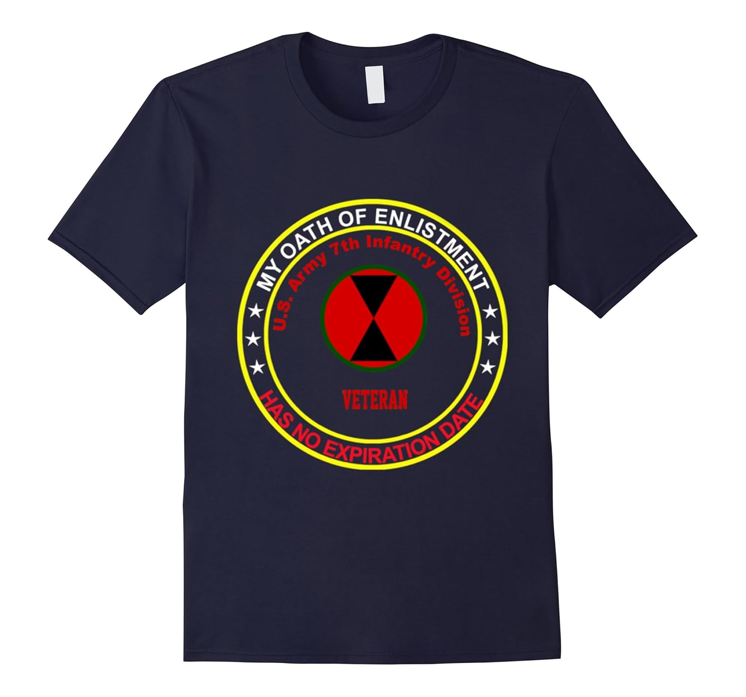 7th Infantry Division Veteran - My Oath Tshirt-Rose