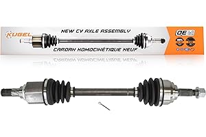 Kugel Front Left (Driver Side) CV Axle Shaft NCV-NI53907 Replacement For Nissan Versa Note Cube Tiida