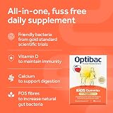 Optibac Probiotics Kids Probiotic Gummies Vitamin D Calcium 60 Vegan view 3