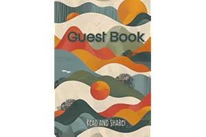 Guest Book: Charming visitor log for a vacation rental, Airbnb, VRBO or holiday home - hardcover with useful prompts
