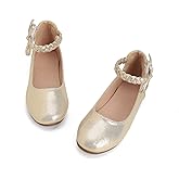 Wxiaoduu Girls Dress Shoes Toddler Ballet Flats Mary Jane Ballerina Flat with Ankle Strap for Baby Little Kids Girl