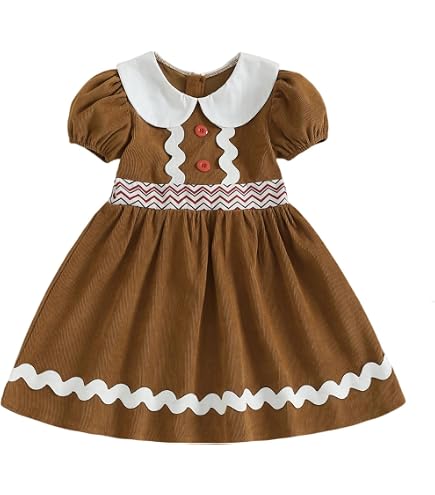Petit ami Baby Girl's Holiday Christmas Dress -Precious red Corduroy Holiday Santa Dress. Dress &Ruffle Turtleneck. (6 Months, Coverall-with-Turtleneck): Clothing, Shoes & Jewelry