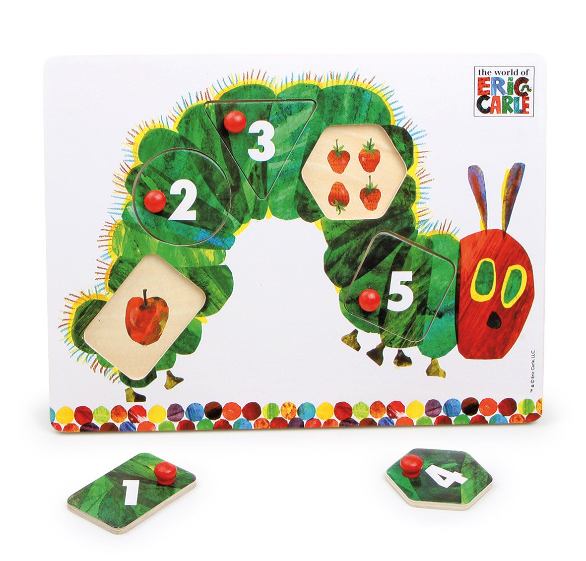 Jigsaws & Puzzles The Very Hungry Caterpillar Peg Puzzle By Rainbow