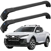 Roof Rack Cross Bars Compatible with Hyundai Santa Cruz 2021-2026 SE SEL Premium Night Limited, Flush Side Rails, Heavy Duty Anti-Theft Aluminum Roof Rails Crossbars Rooftop Luggage Racks Carrier
