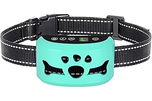 BXQ Dog Bark Collar, Anti Bark Collars for Large Medium Small Dogs with 7 Level Sensitivity Adjustable and 4 Stop Barking Modes, Rechargeable Bark Collar No Shock for Dogs with Beep Vibration Shock