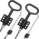 Baridwon Recliner Pull Cable Replacement Parts, D-Ring Release Pull Handle with S Tip for Sofa and Couch Recliner Repair, Exposed Length 5Inch - 2 Pack