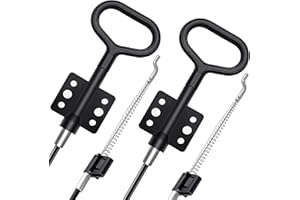 Baridwon Recliner Pull Cable Replacement Parts, D-Ring Release Pull Handle with S Tip for Sofa and Couch Recliner Repair, Exposed Length 5Inch - 2 Pack