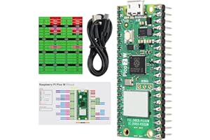 Freenove Raspberry Pi Pico 2 W Board Pre-Soldered Header, Dual Arm Cortex-M33 and Dual Hazard3 RISC-V Microcontroller, Develo