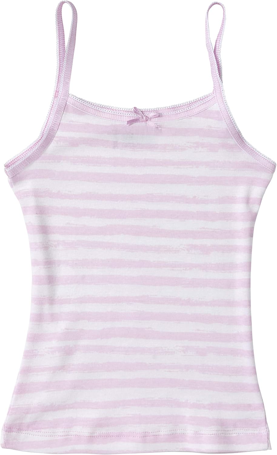 Sportoli Girls 3 Pack Cotton Tagless Cami White and Colored Tank Undershirts: Clothing