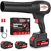 Leaf Blower Cordless with Battery and Charger, 1000,000 RPM,One-Touch Lock Mode, Lightweight Handheld Design,Blower for Patio Cleaning,car Blowing Water, Blowing Leaves and Dust