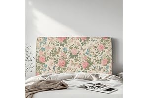 Qehuruxo Rose Headboard Covers for Queen,Stretch Bed Headboard Slipcover Covers,King Size Bed Headboard Slipcover Headboard Slipcover