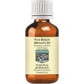 DEVPRAYAG Babchi (Bakuchi) Oil (Psoralea corylifolia) | Cold Pressed | Pure | Natural | For Diluting Essential oils | For Skin & Massage | Non-Sticky | Lighweight | Unisex | 15ml (0.50 oz)