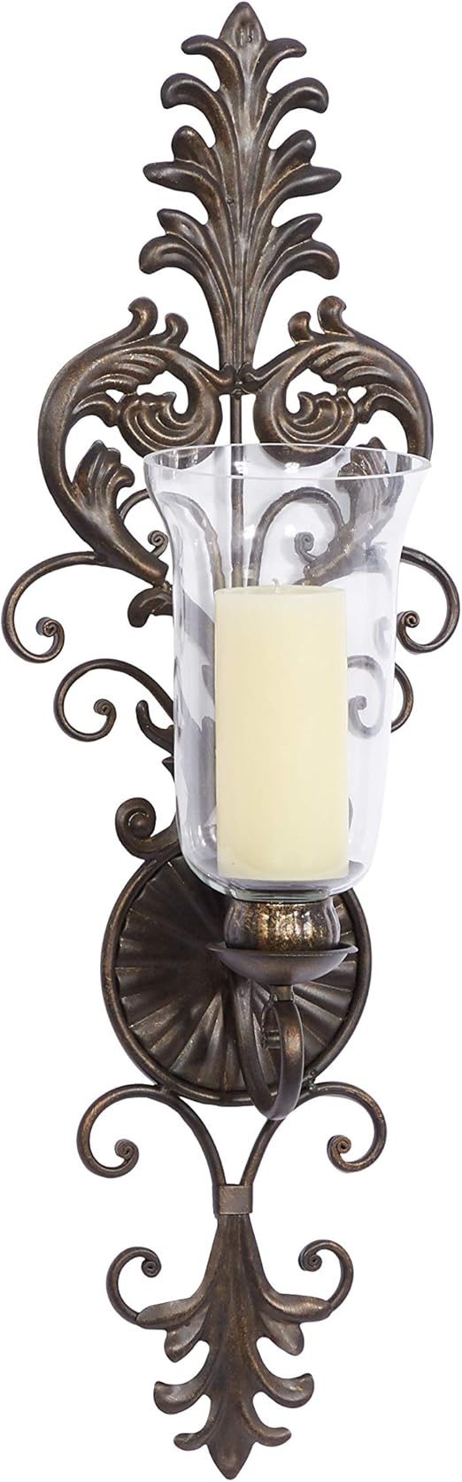 Deco 79 Candlestick Holders Wall Sconce Gold Candleholders Home Kitchen Princepalace Co Th