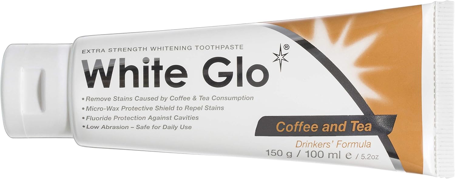 White Glo Coffee & Tea Drinkers Extra Strength Whitening Toothpaste, Revolutionary Micro Wax Protective Shield to Repel Future Stains, Micro-Polishing Particles Targets Yellowing on Teeth - 150g - Image 4
