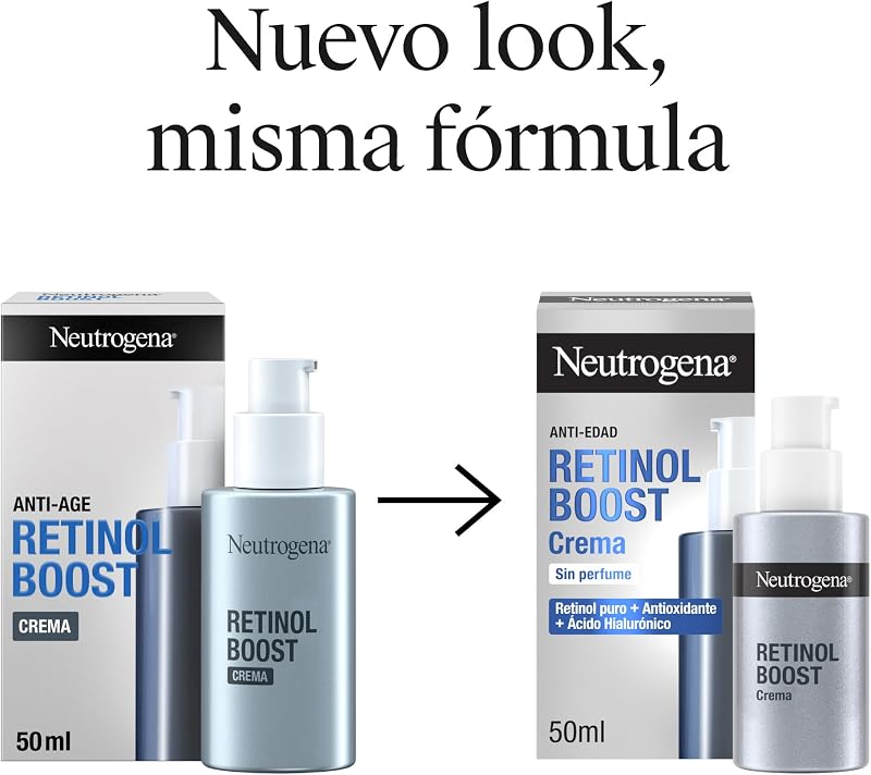 Retinol Boost Crema Antiedad, Sin Perfume, 50 ml