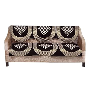 ST Decor Store ZEOMETRIC Cotton Sofa Cover (Set of 6)