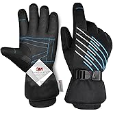 MOREOK Winter Gloves for Men/Women -10°F 3M Thinsulate Warm Touch Screen Snow Ski Bicycle Bike Gloves for Driving/Cycling/Running/Hiking