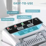 EUHOMY Countertop Ice Maker 9 Cubes in 6 Mins 2 Sizes 12kg/24h White view 5