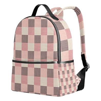 Amazon Co Jp Samau リュック チェック柄 ピンク リュックサック