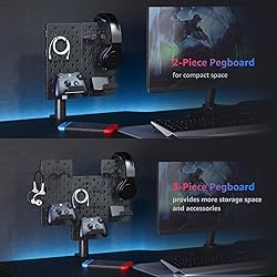 PEGZONE Headphone and Controller Holder, Rotating
