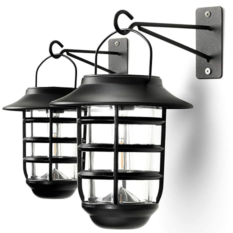 Home Zone Security Solar Wall Lantern Lights Outdoor 3000k Solar