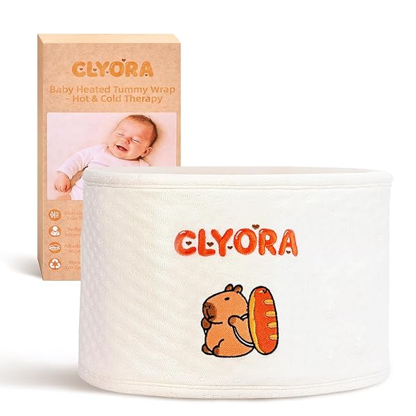 CLYORA HEATED BABY BELLY BAND FOR COLIC &...
