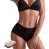 Period Underwear for Women Heavy Flow Cotton Menstrual Panties for Teens, Black,4X-Large