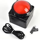 Yoqanr Programmable USB Macro Keyboard, Major Policy Decision Button, One Handed Keyboard, Space Game PC Switch Control, Customized Combination Buttons (Red)