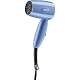 Conair Travel Hair Dryer with Dual Voltage, 1600W Compact Hair Dryer with Folding Handle, Travel Blow Dryer